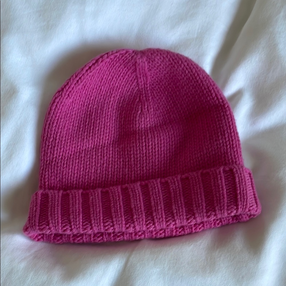 J Crew Pink Knit Beanie